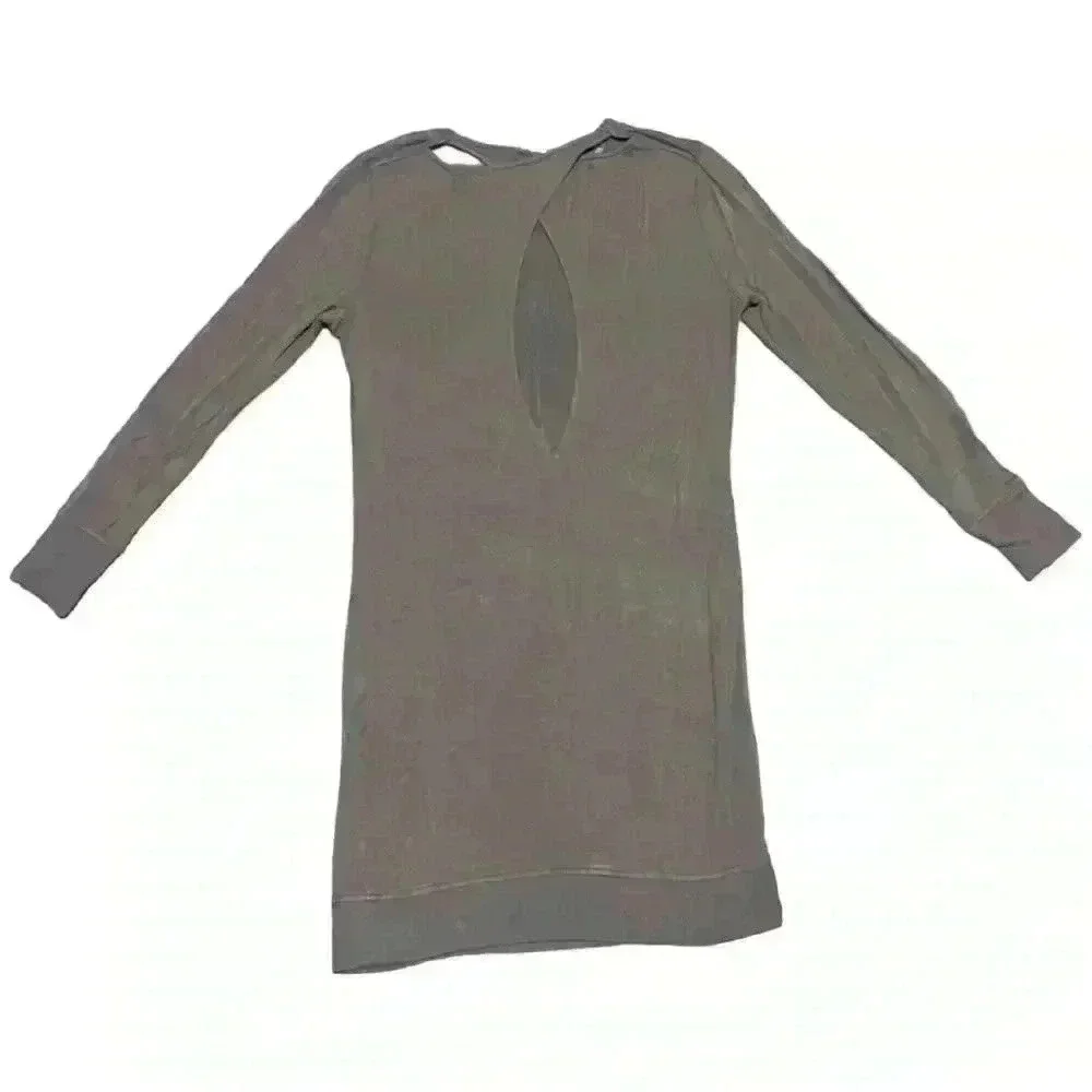 Athleta Nirvana Long Sleeve Open Back Dress Size Small